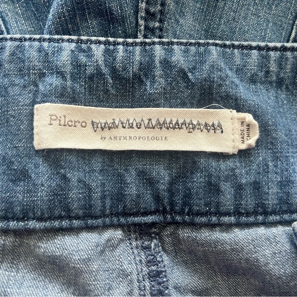 Anthropologie Denim Cargo Jeans in Mid Blue - Picture 7 of 7